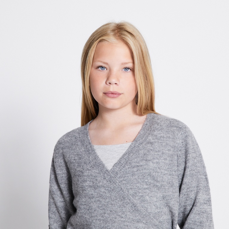 Wrap knit sweater "Bettan"